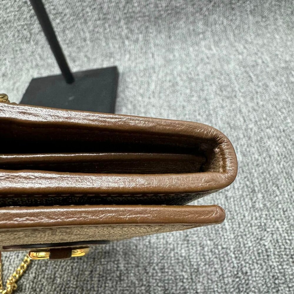 100% Authentic GUCCI Horsebit Chain Wallet Shoulder Bag - Picture 4 of 11